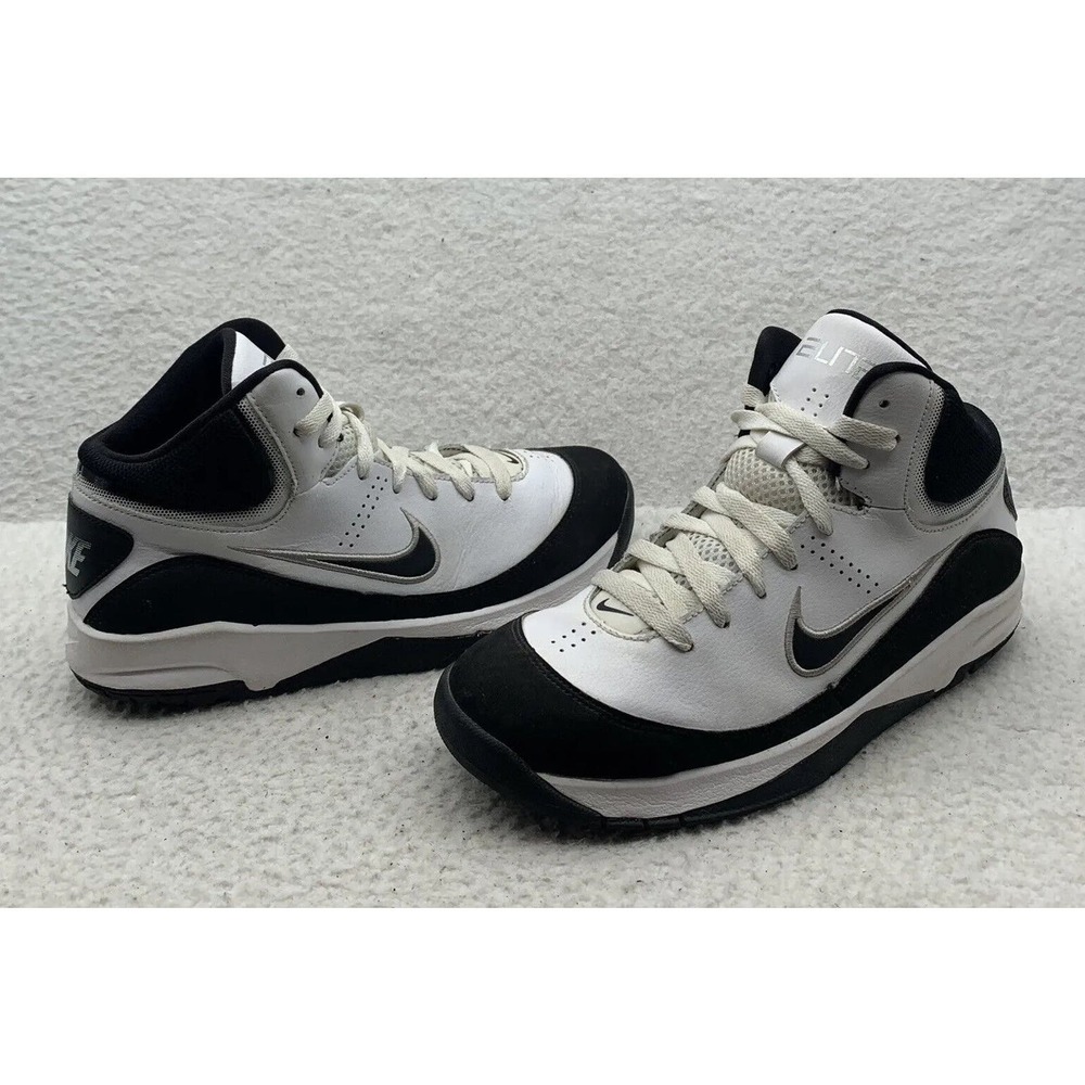 Nike Elite Basketball Shoes Youth GS 7Y Womens 8.5 Black White Sneaker 473969100
